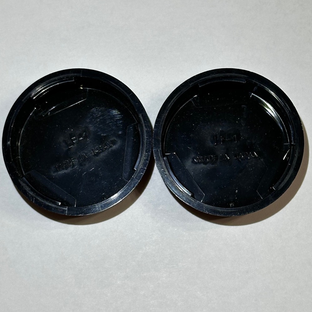 Nikon LF-1 Back Lens Cap Cover Black Lot of‎ 2 Original Genuine Camera Accessory - Picture 2 of 3